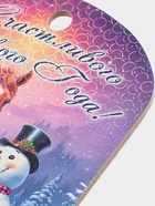 Доска разделочная сувенирная Дарим Красиво «Символ года. Счастливого нового года», дерево, 27.5×19.5×0.5 см, разноцветная - Фото 5