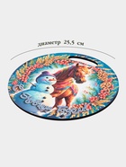 Доска разделочная сувенирная Дарим Красиво «Символ года. С новым годом», d=25.5 см, дерево, разноцветная - Фото 2