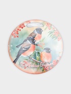 Доска разделочная сувенирная «Птицы.С новым годом», d=25.5 см, дерево, разноцветная - Фото 7