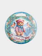 Доска разделочная сувенирная «Медведь.С новым годом», d=25.5 см, дерево, разноцветная - Фото 7