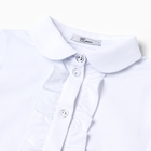 Рубашка для девочки, цвет белый, рост 128 см - Фото 2