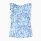 Платье для девочки, цвет голубой/ромашки, рост 98 см - фото 321757032