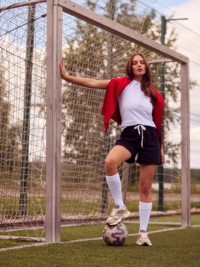 Шорты женские, цвет темно-синий, размер 52