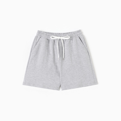 Шорты женские, цвет серый меланж, размер 52