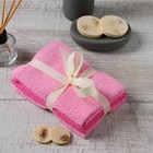 Набор махровых полотенец  Экономь и Я "Pink" 30х30 см - 3 шт, 100% хл, 340 г/м2 - фото 9726319