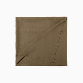 Скатерть Этель Linen collection khaki 145х180см, 100%лён 210 г/м2