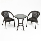 Набор садовой мебели "Ротанг" 3 предмета: стол + 2 кресла, венге - фото 321757382