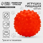 Игрушки для собак. Мячик с пищалкой «Красный», d=6,5 см - фото 321757415
