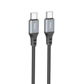 Кабель Hoco X92, Type-C - Type-С, 3 А, 3 м, оплётка силикон, чёрный Кабель Hoco X92, Type-C - Type-С, 3 А, 3 м, оплётка силикон, чёрный