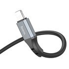 Кабель Hoco X92, Lightning - USB, 2.4 А, 3 м, оплётка силикон, чёрный - Фото 6