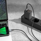 Кабель Hoco X92, microUSB - USB, 2.4 А, 3 м, оплётка силикон, чёрный - Фото 8