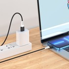 Кабель Hoco X82, Lightning - USB, 2.4 А, 1 м, оплётка силикон, чёрный - Фото 4