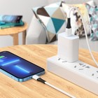 Кабель Hoco X82, Lightning - USB, 2.4 А, 1 м, оплётка силикон, белый - Фото 4