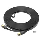 Патч-корд Hoco US07 Gigabit Ethernet, UTP 6е кат., RJ-45(m)-RJ-45(m), 20 м, чёрный - Фото 3