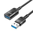 Кабель-удлинитель Hoco U107, USB-USB, USB3.0, 1.2 метра, черный - Фото 3