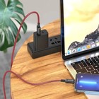 Кабель Hoco X94, Lightning - USB, 2.4 А, 1 м, передача данных, ПВХ, красный - Фото 4