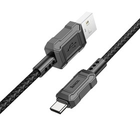 Кабель Hoco X94, Type-C - USB, 3 А, 1 м, передача данных, ПВХ, Чёрный