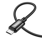 Кабель Hoco X89, Micro USB - USB, 2.4 А, 1 м, плетённая проволока, чёрный 9881516 - фото 13202663