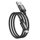 Кабель Hoco X89, Micro USB - USB, 2.4 А, 1 м, плетённая проволока, чёрный 9881516 - фото 13202664