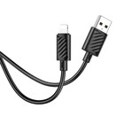 Кабель Hoco X88, Lightning - USB, 2.4 А, 1 м, ПВХ, чёрный - Фото 3