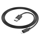 Кабель Hoco X88, Lightning - USB, 2.4 А, 1 м, ПВХ, чёрный - Фото 4