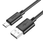 Кабель Hoco X88, Micro USB - USB, 2.4 А, 1 м, ПВХ, чёрный - Фото 2