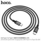 Кабель Hoco X14, Type-C - Type-C, 60 Вт, 3 А, 1 м, передача данных, оплётка нейлон, чёрный - Фото 4