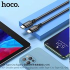 Кабель Hoco X14, Type-C - Type-C, 60 Вт, 3 А, 1 м, передача данных, оплётка нейлон, чёрный - Фото 7