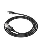 Кабель Hoco X14, Lightning - USB, 2.4 А, 1 м, быстрая зарядка, оплётка нейлон, чёрный - Фото 7