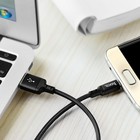 Кабель Hoco X14, Micro USB - USB, 2 А, 2 м, быстрая зарядка, оплётка нейлон, чёрный - Фото 7