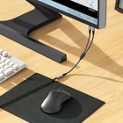 Кабель Hoco UPA21, Jack 3.5 мм (f) - 2 × Jack 3.5 мм (m), 0.25 м, оплётка нейлон, серый - Фото 9