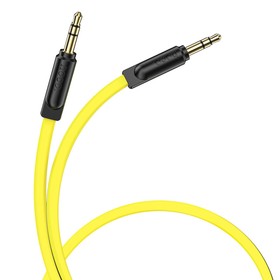 Аудио кабель AUX Hoco UPA16, Jack 3.5 мм (m) - Jack 3.5 мм (m), 2 м, TPE, жёлтый