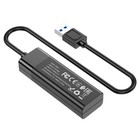 Адаптер Hoco HB25, 4 в 1, USB to USB3.0/USB2.0*3, длина кабеля 30 см, чёрный - Фото 3