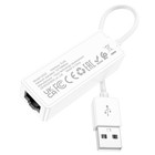 Адаптер Hoco UA22, USB-A - ethernet (100 Mб), 15 см, белый - Фото 6