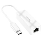 Адаптер Hoco UA22, Type-C - ethernet (100 Мб), 15 см, белый - Фото 6