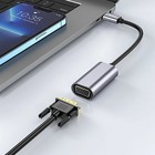 Адаптер Hoco UA21, Type-C (m) - VGA (f), 13 см, серый - Фото 2