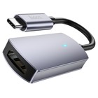 Адаптер Hoco UA20, Type-C - HDMI, 11,5 см, серый - фото 321758220