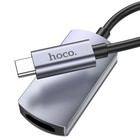 Адаптер Hoco UA20, Type-C - HDMI, 11,5 см, серый - Фото 3