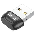 Адаптер Hoco UA18, USB - BT, Bluetooth: двойной режим 5.0, чёрный - фото 321758228