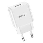Сетевое зарядное устройство Hoco C106A, 1 USB, 2.1 А, белое - Фото 4
