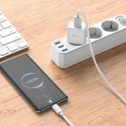 Сетевое зарядное устройство Hoco C106A, 1 USB, 2.1 А, белое - Фото 8