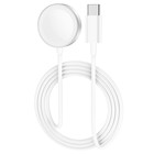Зарядное устройство для Hoco CW39C, беспроводное, для смарт-часов, Type-C, 1.2 м, 1 А, белое - Фото 3