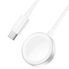 Зарядное устройство для Hoco CW39C, беспроводное, для смарт-часов, Type-C, 1.2 м, 1 А, белое - Фото 5