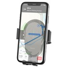 Автомобильный держатель Hoco CA105, беспроводная зарядка, трехосный, для 4.7-7.0.2 А, 15 Вт, чёрный - Фото 6