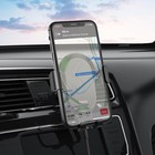 Автомобильный держатель Hoco CA105, беспроводная зарядка, трехосный, для 4.7-7.0.2 А, 15 Вт, чёрный - Фото 7