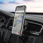 Автомобильный держатель Hoco CA105, беспроводная зарядка, трехосный, для 4.7-7.0.2 А, 15 Вт, чёрный - Фото 8