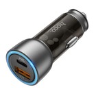 Автомобильное зарядное устройство Hoco NZ8, 1 USB, 18 Вт, 1 Type-C, 25 Вт,PD + QC,коричневое - Фото 3