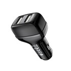 Автомобильное зарядное устройство Hoco Z36, 2 USB, 2.4 А, чёрное 9881805 - фото 14318718