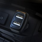 Автомобильное зарядное устройство Hoco Z36, 2 USB, 2.4 А, чёрное 9881805 - фото 14318721