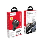 Автомобильное зарядное устройство Hoco Z36, 2 USB, 2.4 А, чёрное 9881805 - фото 14318722